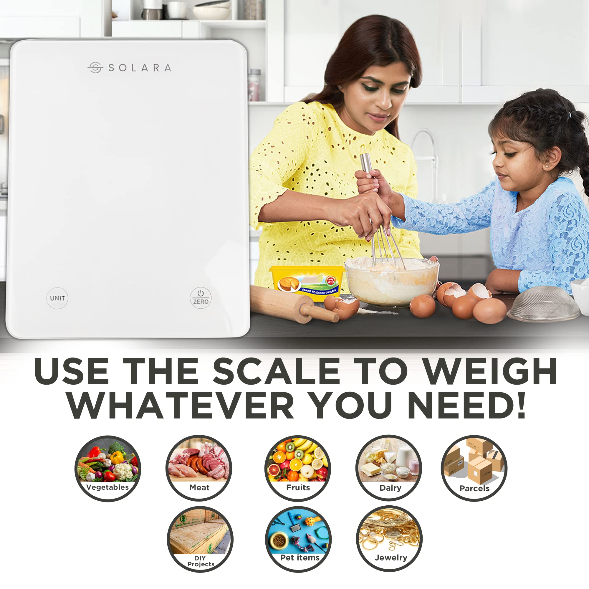 Digital Kitchen Weighing Scale - Up to 5 KGS