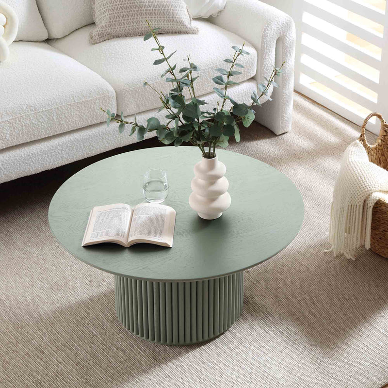 Wynmist Round Solidwood Pedestal Coffee Table
