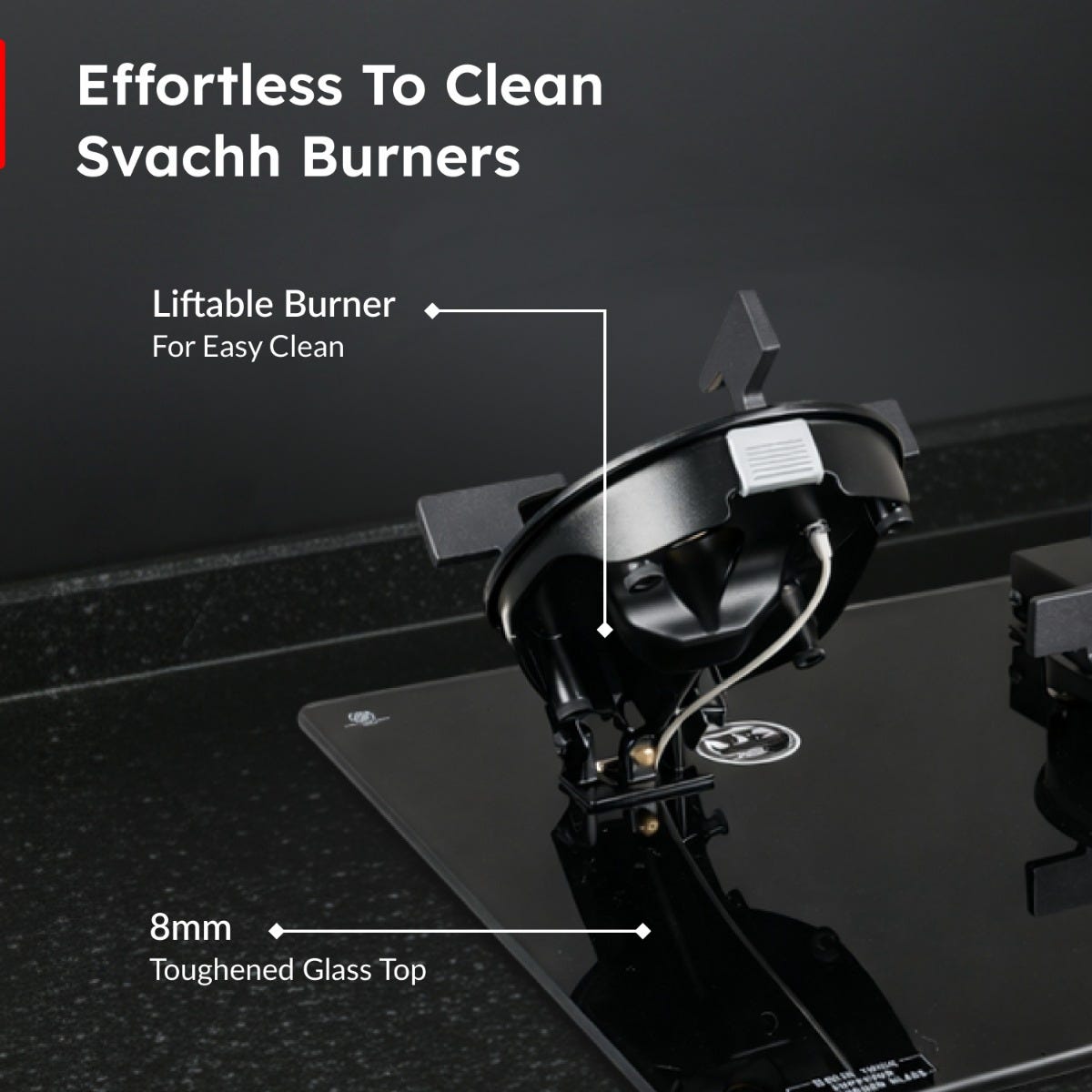 Prestige Provo 900 Kitchen Hood Chimney, Prestige Svachh Efficia Hob 03 AI (with Toughened Glass Top Multi Spark Ignition System & 3 Brass Burners), Prestige Chimney Installation Kit