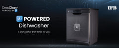 IFB 16 Place Settings with DeepClean® Technology Powered by AI Freestanding Dishwasher (Neptune VX16, Inox Grey, Largest Capacity Washes upto 92 Utensils, 70° Hot Water Wash)