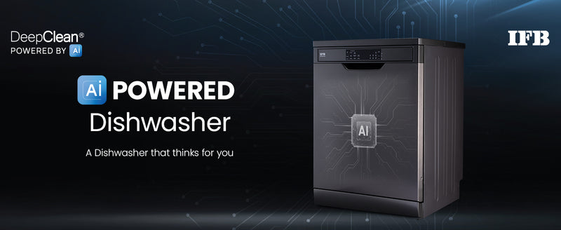 IFB 16 Place Settings with DeepClean® Technology Powered by AI Freestanding Dishwasher (Neptune VX16, Inox Grey, Largest Capacity Washes upto 92 Utensils, 70° Hot Water Wash)