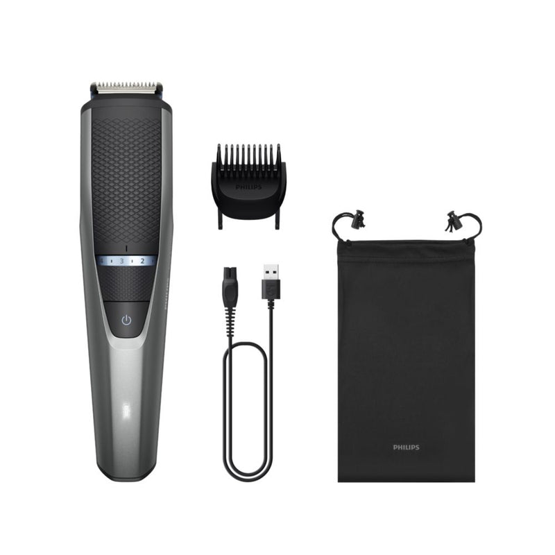 Philips Beard Trimmer 3000 Series with BeardSense, 0.2mm Precision, 60 min Runtime (BT3421/15)