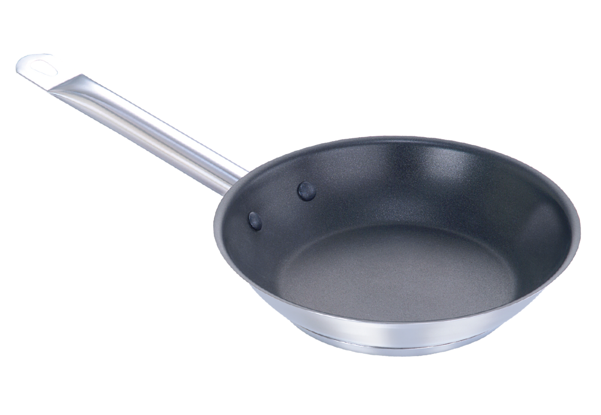 Pradeep Stainless Steel Non-Stick Frying Pan – Encapsulated Base, NSF