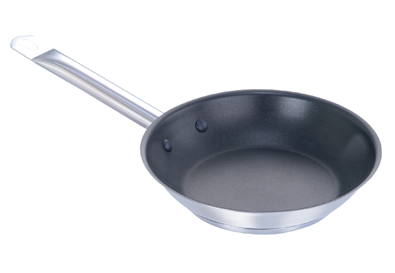 Pradeep Stainless Steel Non-Stick Frying Pan – Encapsulated Base, NSF
