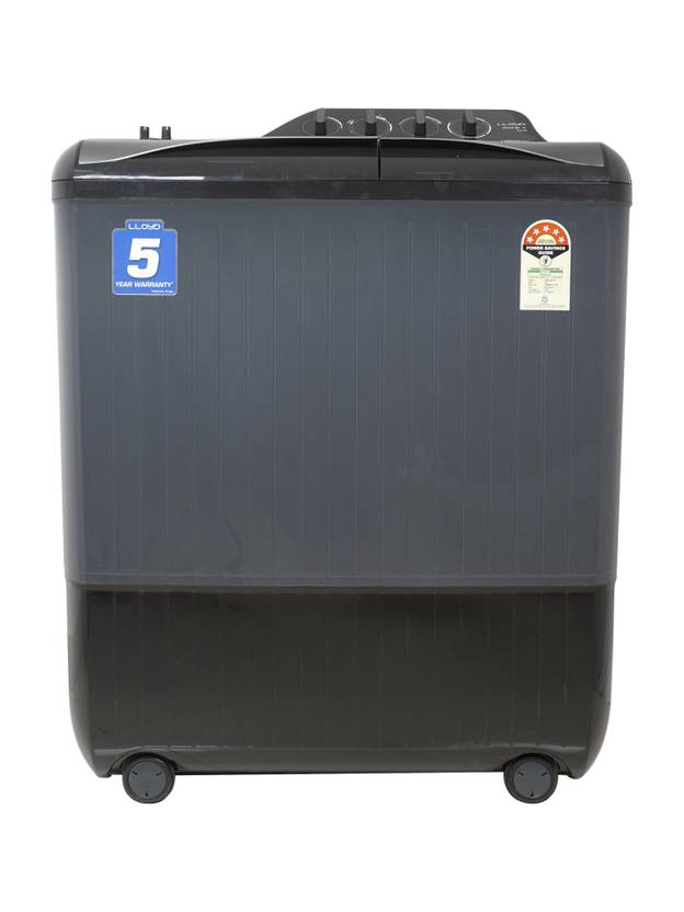 Lloyd by Havells 9 kg Semi Automatic Top Load Washing Machine Silver (GLWMS90HSGEX)