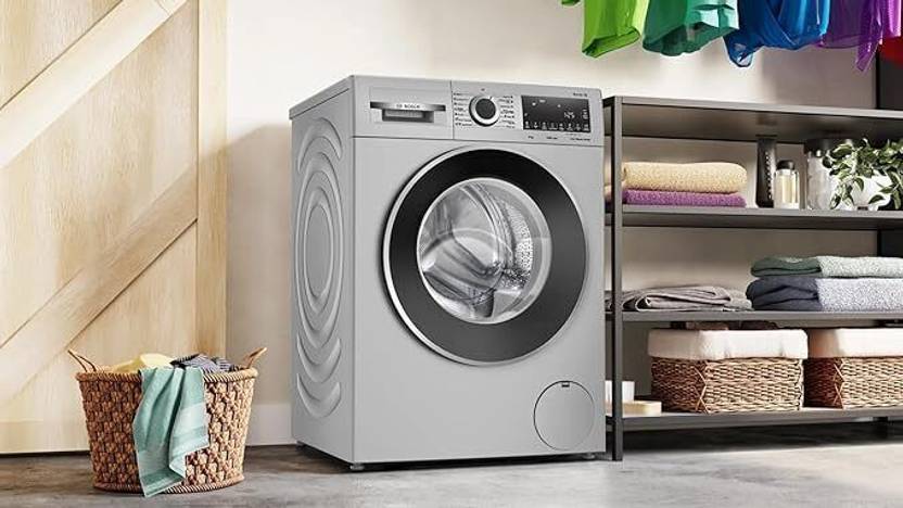Bosch 9 kg Fully Automatic Front Load Washing Machine with In-built Heater Silver (WGA244ZSIN)-2