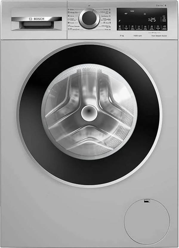 Bosch 9 kg Fully Automatic Front Load Washing Machine with In-built Heater Silver (WGA244ZSIN)-1