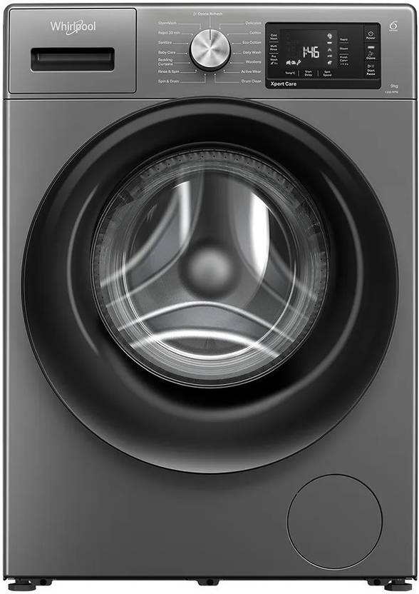 Whirlpool 9 kg Fully Automatic Front Load Washing Machine with In-built Heater Grey (XO9012BZV)-5