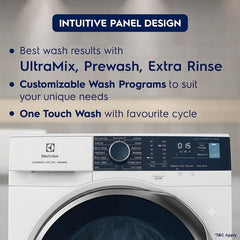 Electrolux 9 kg Fully Automatic Front Load Washing Machine with In-built Heater White (EWF9024R5WB)-4