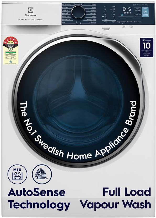 Electrolux 9 kg Fully Automatic Front Load Washing Machine with In-built Heater White (EWF9024R5WB)
