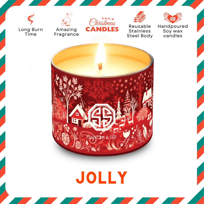 Jolly - Stainless Steel Single Wick Candle