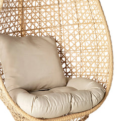 Rosie Single Seater Hanging Swing With Stand For Balcony , Garden (Honey)