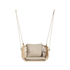 Harley Single Seater Hanging Swing Without Stand For Balcony , Garden Swing (Honey)