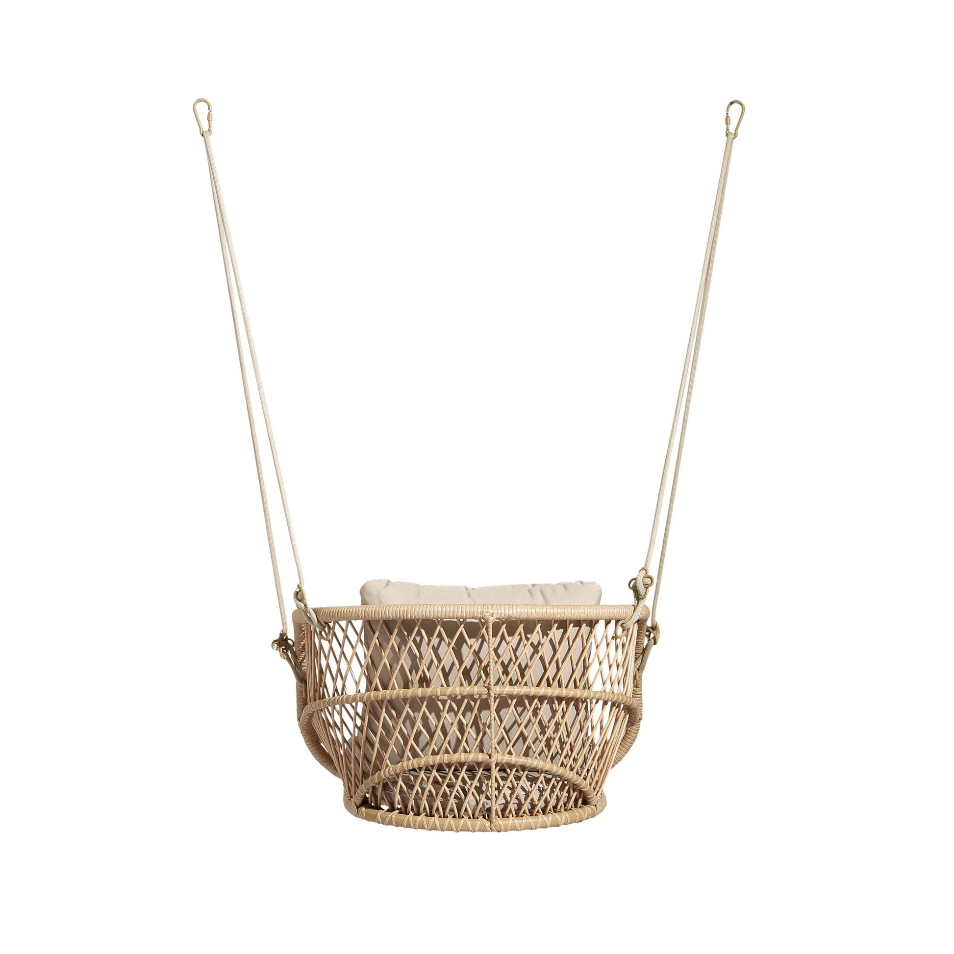 Harley Single Seater Hanging Swing Without Stand For Balcony , Garden Swing (Honey)