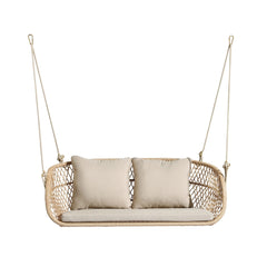 Lieu Double Seater Hanging Swing Without Stand For Balcony , Garden Swing (Honey)