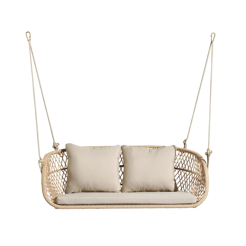 Lieu Double Seater Hanging Swing Without Stand For Balcony , Garden Swing (Honey)