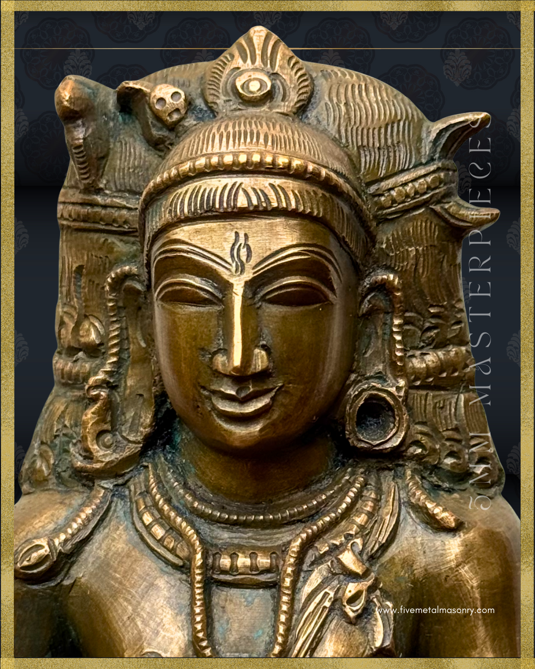 Dakshinamurti Shiva Panchaloha Bronze Icon - 13"-  Masterpieces Collection