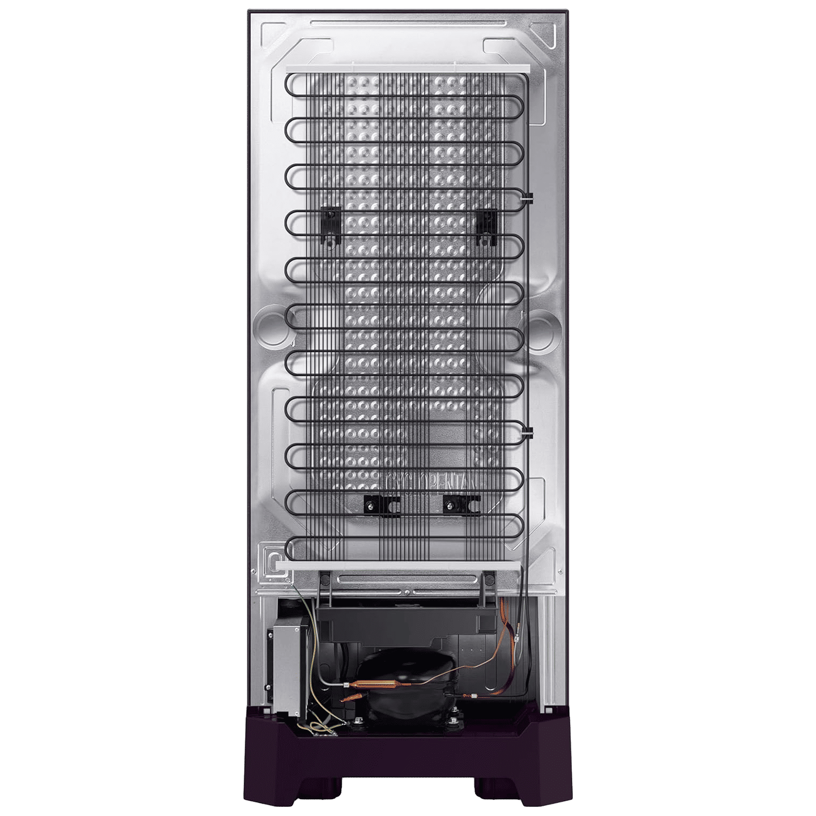 SAMSUNG Horizontal Curve 215 Litres 5 Star Direct Cool Single Door Refrigerator with Base Stand Drawer (RR23D2H259R/HL, Paradise Bloom Purple)