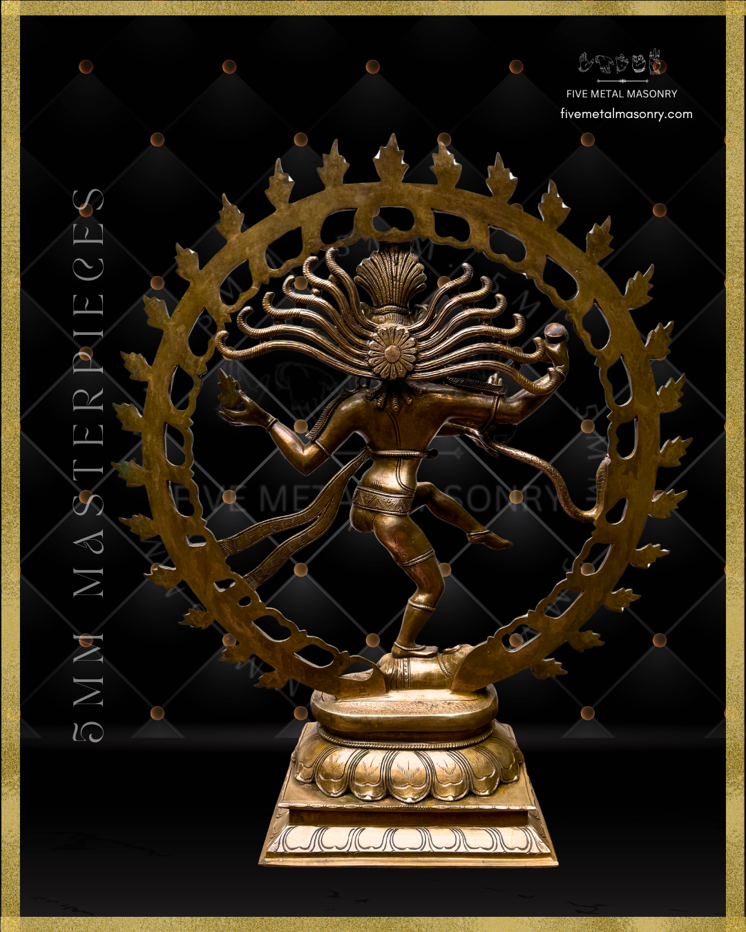 Nataraja Panchaloha Bronze Icon - 18" - Masterpieces Collection
