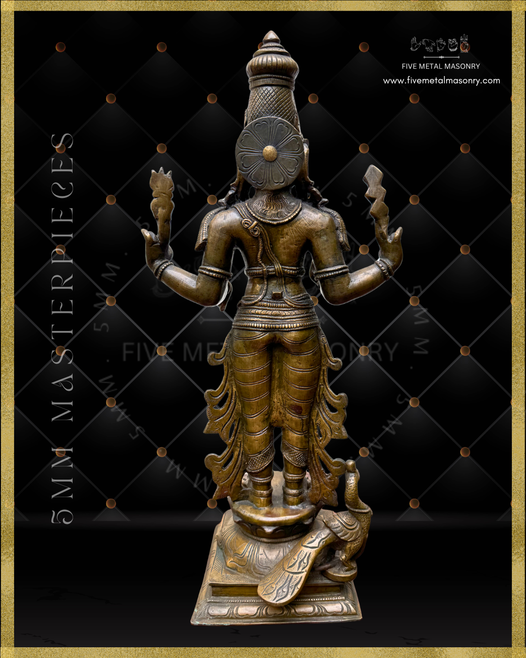 Murugan Panchaloha Bronze Icon - 18" - Masterpieces Collection