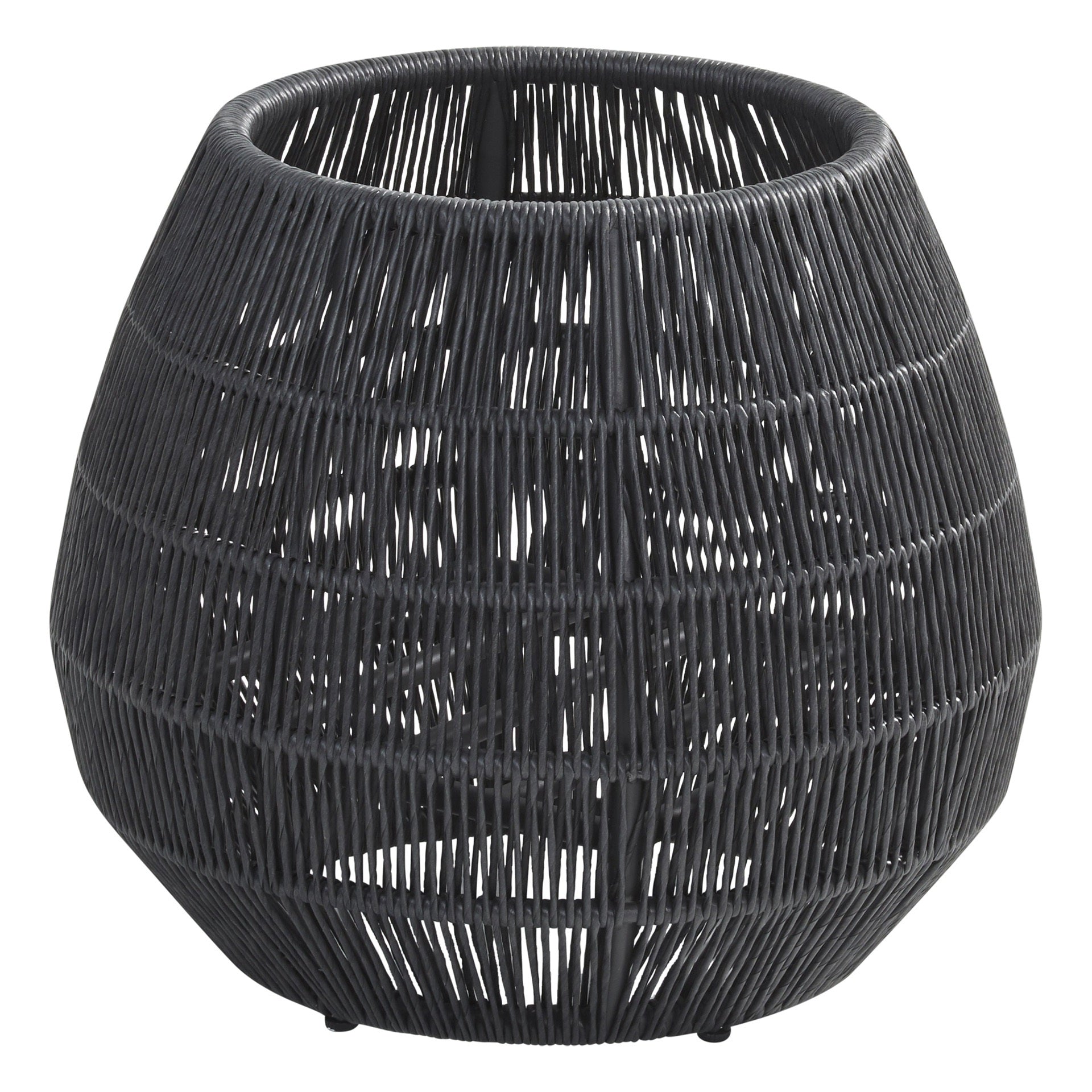 Zende Outdoor Planters For Garden , Balcony (Black) Braided & Rope