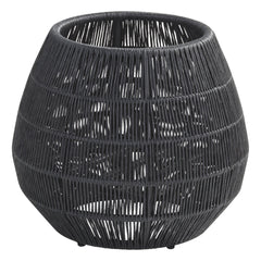 Zende Outdoor Planters For Garden , Balcony (Black) Braided & Rope