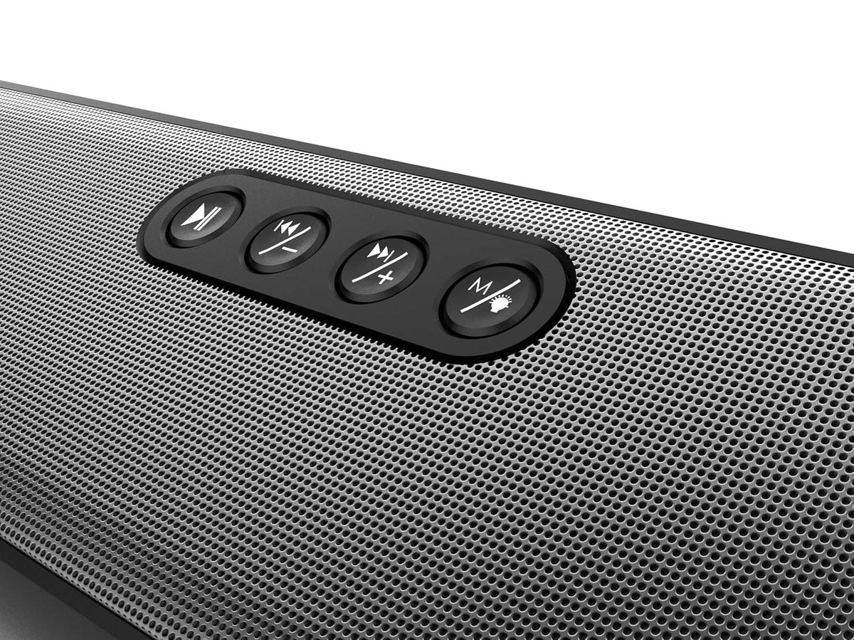 Philips SPA4124BK/94 Wireless Bluetooth Speaker, 20W, 8H Playtime, Bluetooth 5.1, TWS Mode, RGB Light