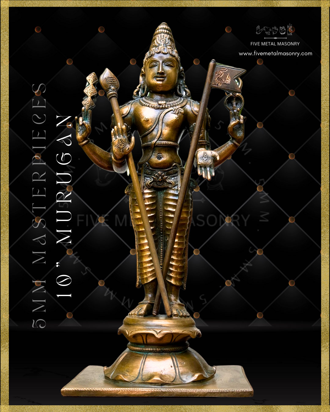Murugan|Subramaniar Panchaloha Bronze Icon - 10" Masterpieces Collection