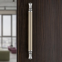 Plantex Heavy Duty Main Door Handle/14 Inch Door Handle for Main Door/Pull-Push Door Handle for Glass & Wooden Door - Pack of 1 (Satin White - Chrome Finish) - 3 Years Warranty-5