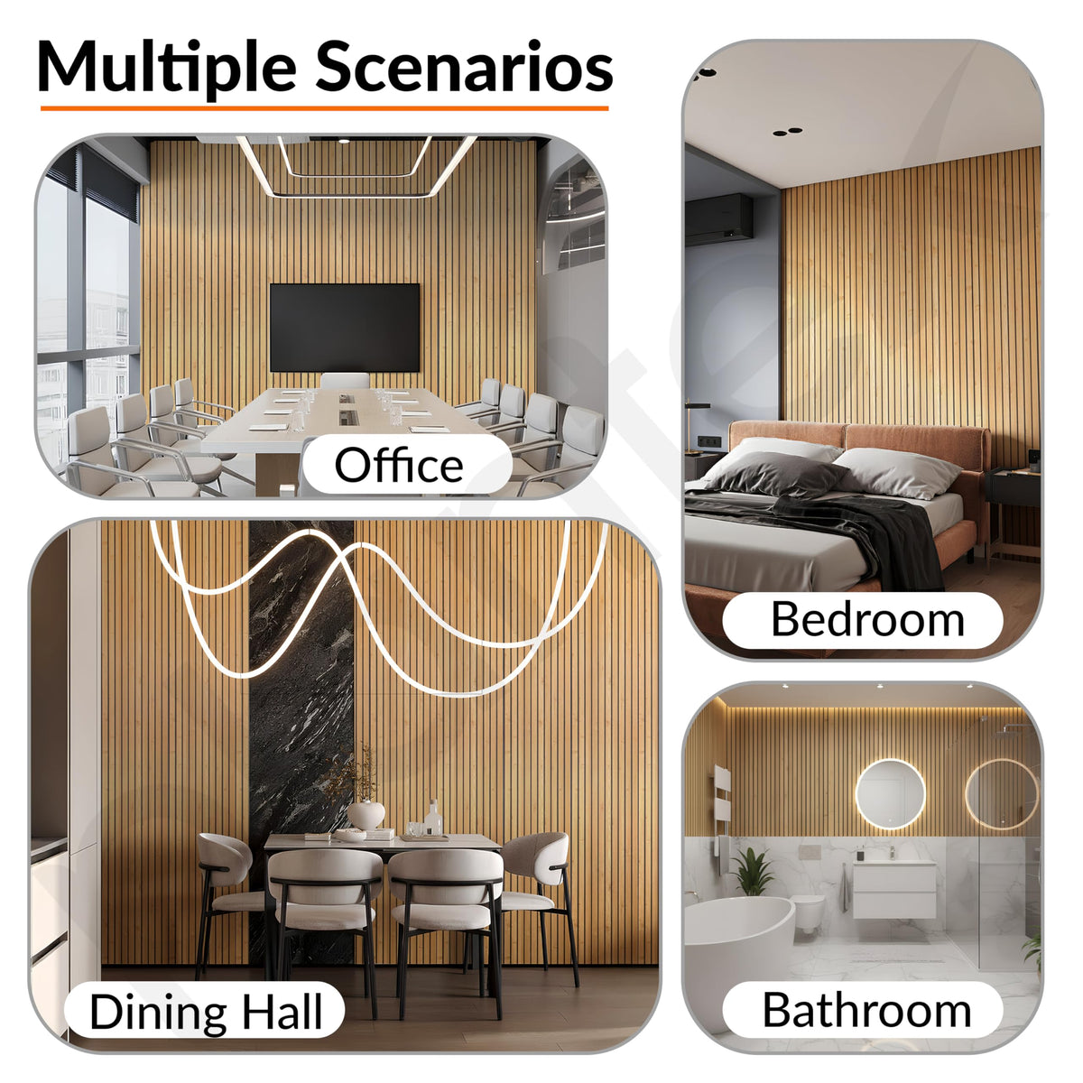 Plantex PVC 3D Fluted Wall Panels for Interior Decor/Louvers Wall Panel 10 Feet/Eco-Friendly PVC Panels/Pack of 3 Covers 30 Sq. Ft (Golden Oak - 9G)-6