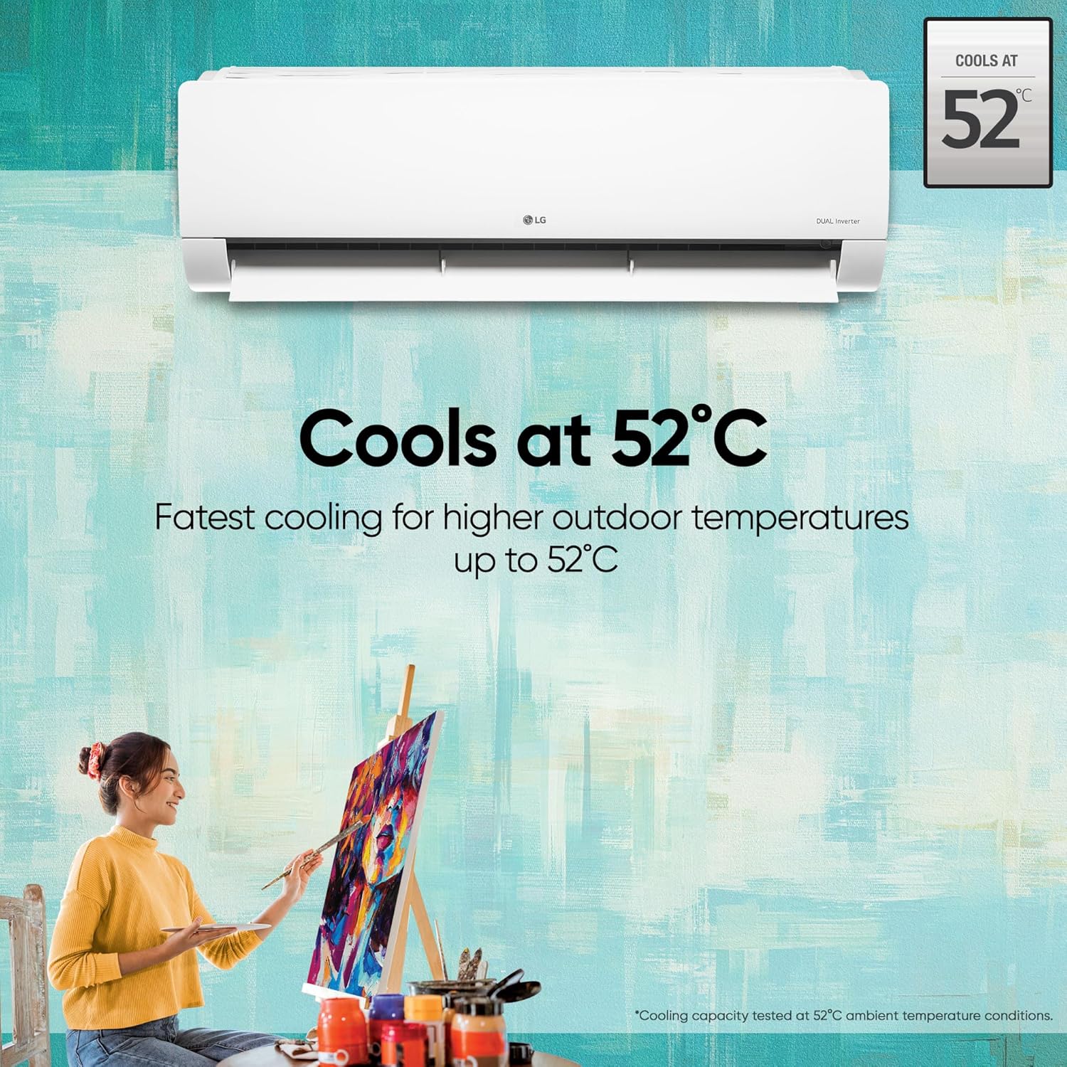 LG 1 Ton 5 Star AI Dual Inverter Split Ac (Copper, Super Convertible 6-In-1 Cooling, 4 Way Swing, HD Filter with Anti-Virus Protection, Faster Cooling & Energy Saving, TS-Q14YNZE, White)