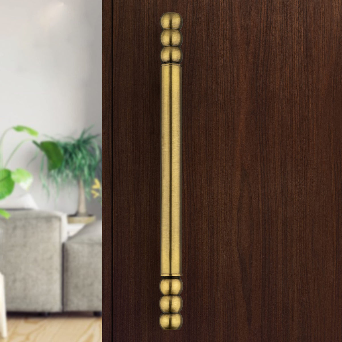 Plantex 14 inch Door Handle for Main Door/Heavy Duty Main Door Handle/Pull-Push Handles for Home/Office/Hotel- Pack of 1 (Brass Antique) - 3 Years Warranty-5