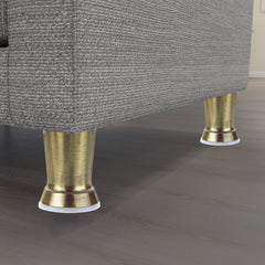 Plantex Heavy Duty Round 4 inch Spare Sofa Legs for Bed Furniture/Sofa Legs for Furniture Fitting/Table Legs/Sofa Leg Set of 2 pcs (Brass Antique) (Model APS-DTS-51)-6