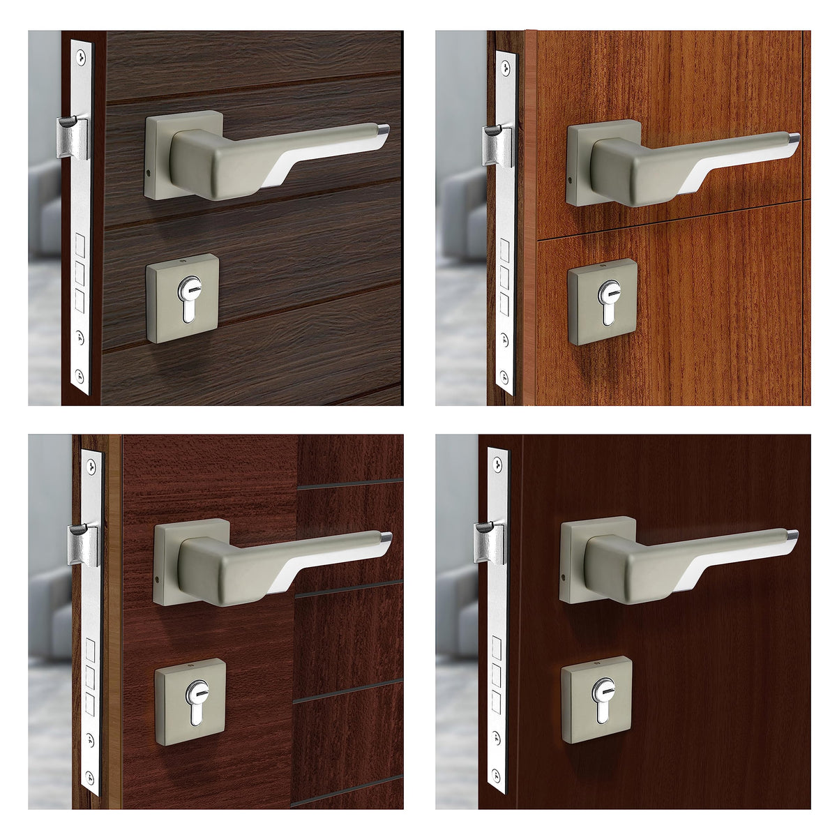 Plantex Premium Main Door Lock for Home with 3 Years of Warranty/Mortise Lock for Door - Main Door Lock Set (7093 - Satin White & Chrome)-6