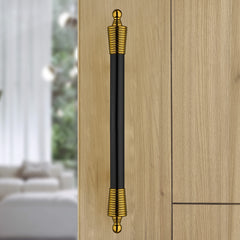 Plantex Heavy Duty Door Handle for Main Door/14-inches Main Door Handle/Pull Push Door Handle for Wooden & Glass Door - Pack of 1 (Black and Gold) - 3 Years Warranty-5