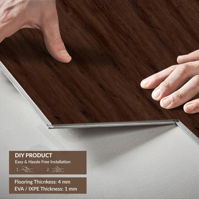 Clickn Tile Plantex SPC Tiles for Floors/Interlocking Sound Insulated Floor Tiles ...