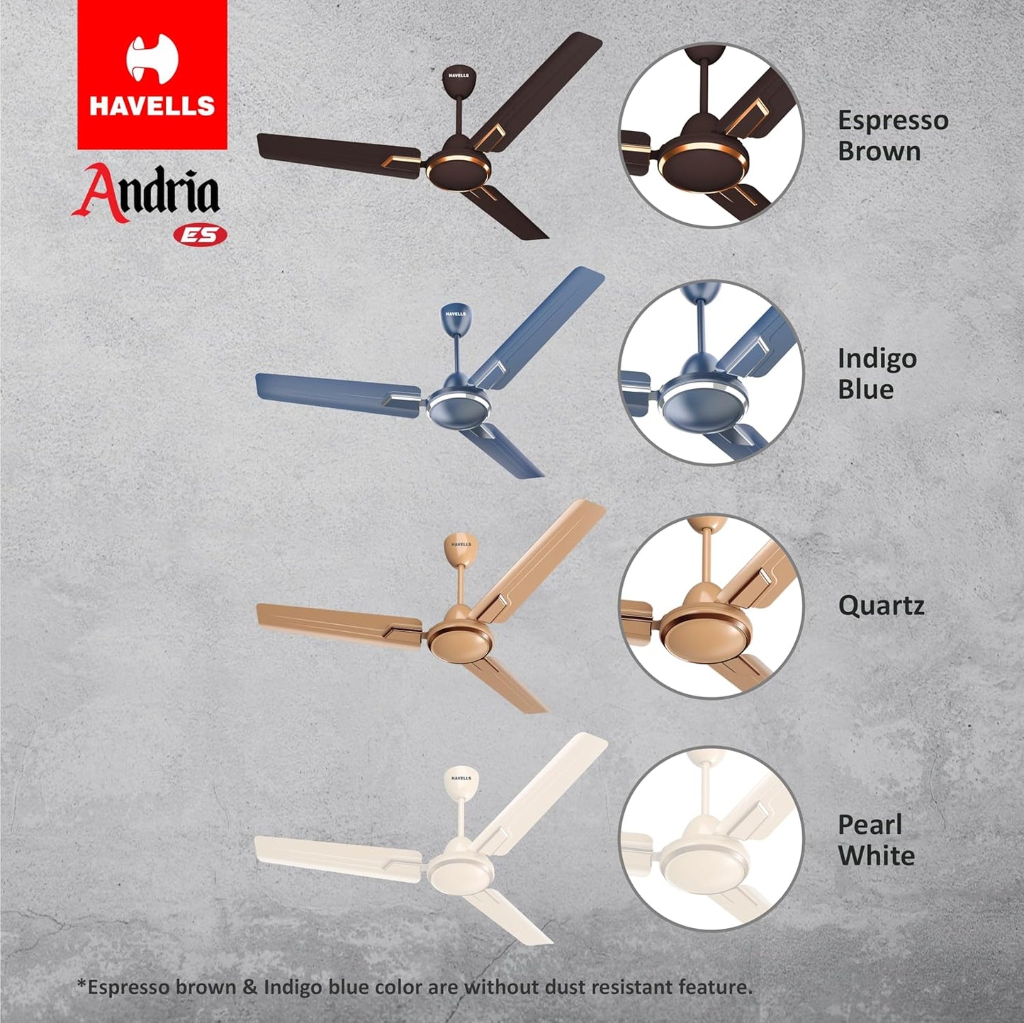 Havells 1200 mm FAN ANDRIA ES ESPRESSO BROWN