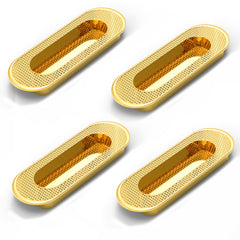 Plantex Sliding Door Handle/Concealed Handle for Sliding Door/96mm Concealed Handle for Wardrobe/Kitchen Cabinet - Pack of 4 (PVD Gold) (Model APS-DTC-3770)-1