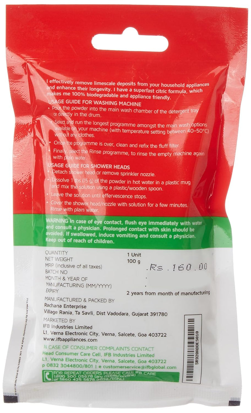 IFB Essentials Descal Appliance Descaler - 100 g