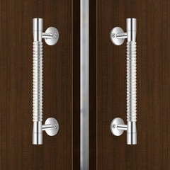 Plantex Main Door Handle/8 Inch Pooja Room Pull Push Handle/Door Handle for Main Door - Pack of 2 (S-141,Chrome) - 3 Years Warranty-1
