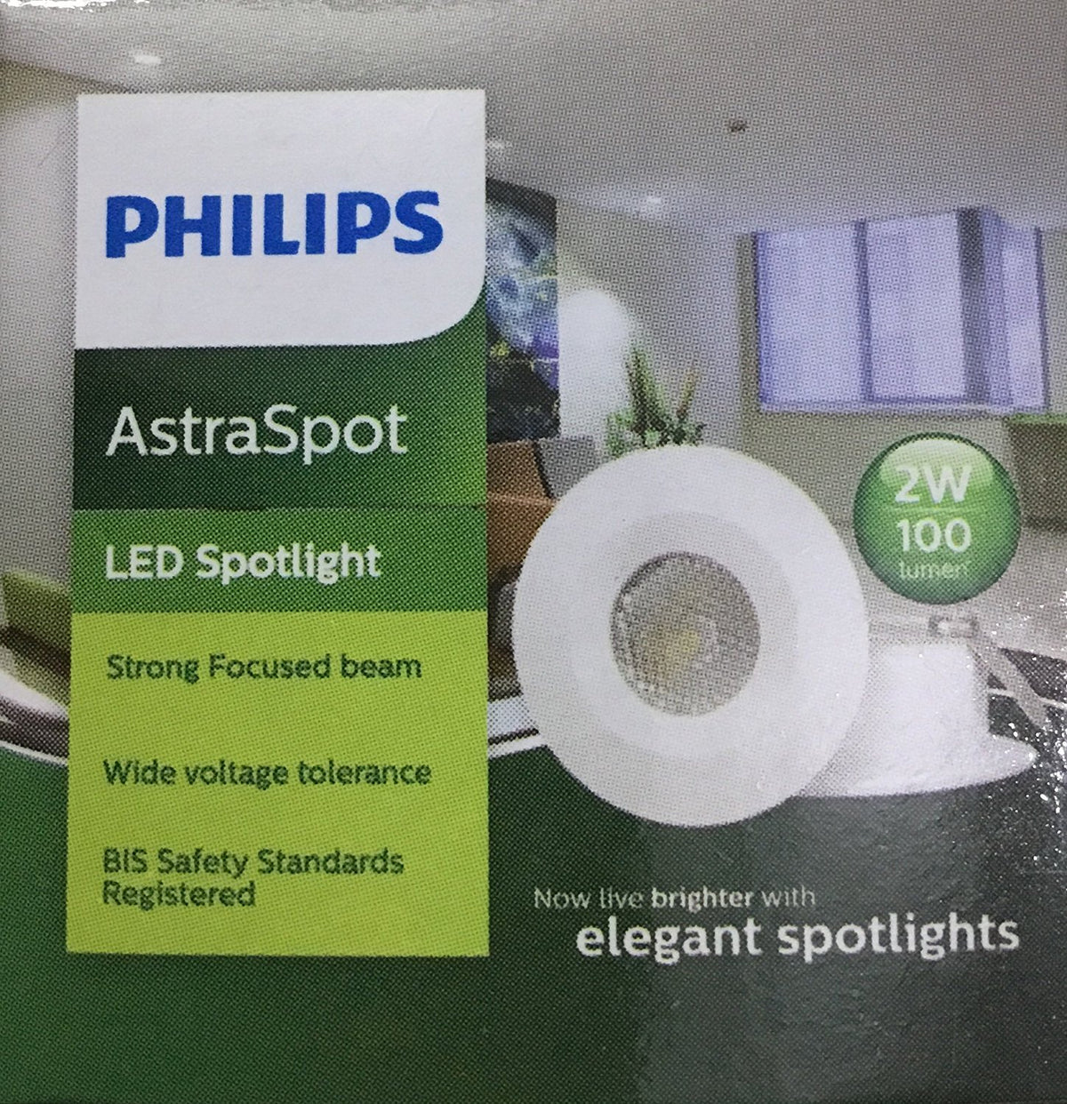Philips 2W Wall Light (Yellow, Warm White)
