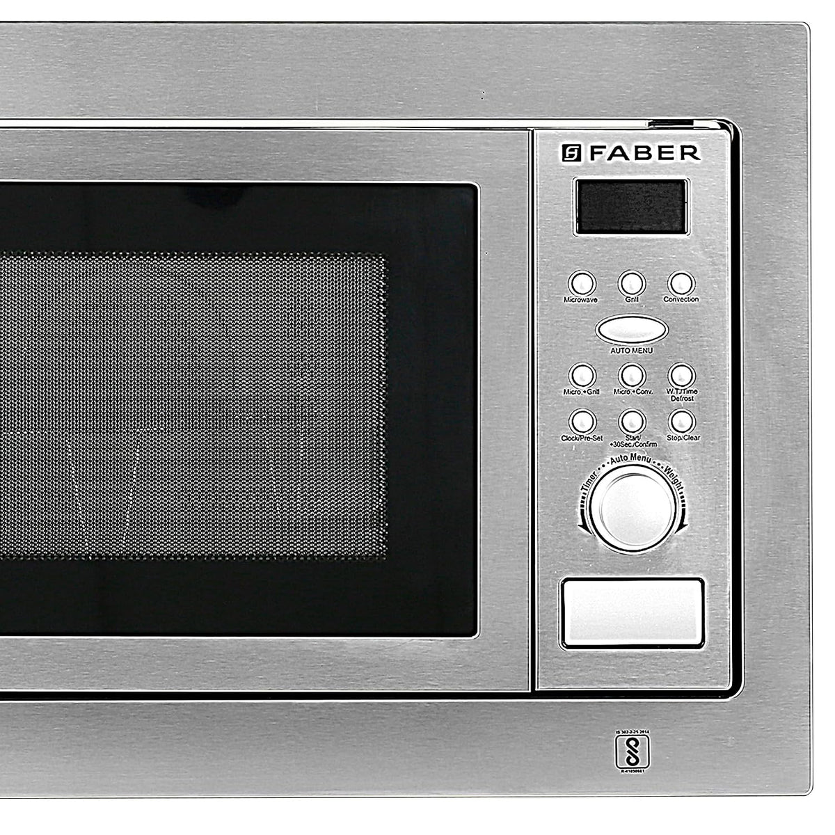 Faber 25L Microwave Oven | Grill,Convection, Defrost | 10 Auto Menus | Speedy & Multi-Stage & Combination Cooking| Child