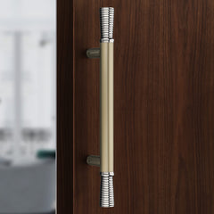 Plantex Door Handle for Main Door/14 Inch Main Door Handle/Pull-Push Handle for Home/Office/Hotel - Pack of 1 Satin White - Chrome Finish (3 Years Warranty)-1