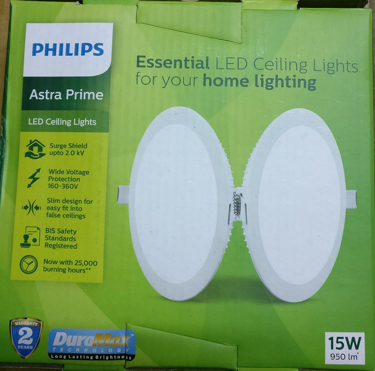 Philips PrimePlus 15-Watt Round Recessed LED Panel Ceiling Light (Cool Day Light)