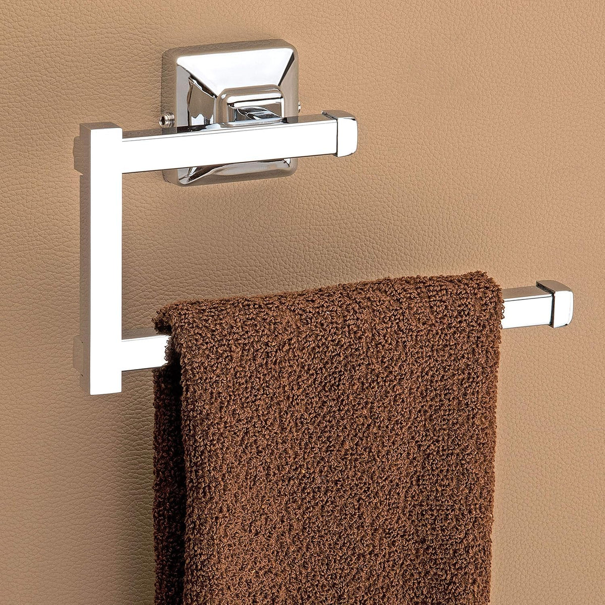 Plantex 304 Grade Stainless Steel Bathroom Accessories - Towel Rod/Napkin Ring/Tumbler Holder/Soap Holder/Robe Hook - Pack of 10 (Squaro)-4