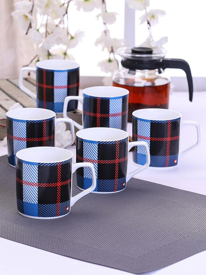 Clay Craft - Director Coffee Mugs Set, 6 Pieces, 230ml, Hilton 370, Ceramic