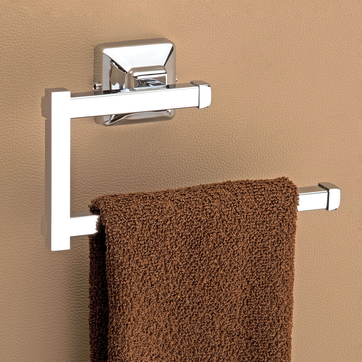 Plantex 304 Grade Stainless Steel Bathroom Accessories Set of 3 - Towel Hanger/Napking Holder/Soap Holder for Bathroom - Squaro (Chrome)-6