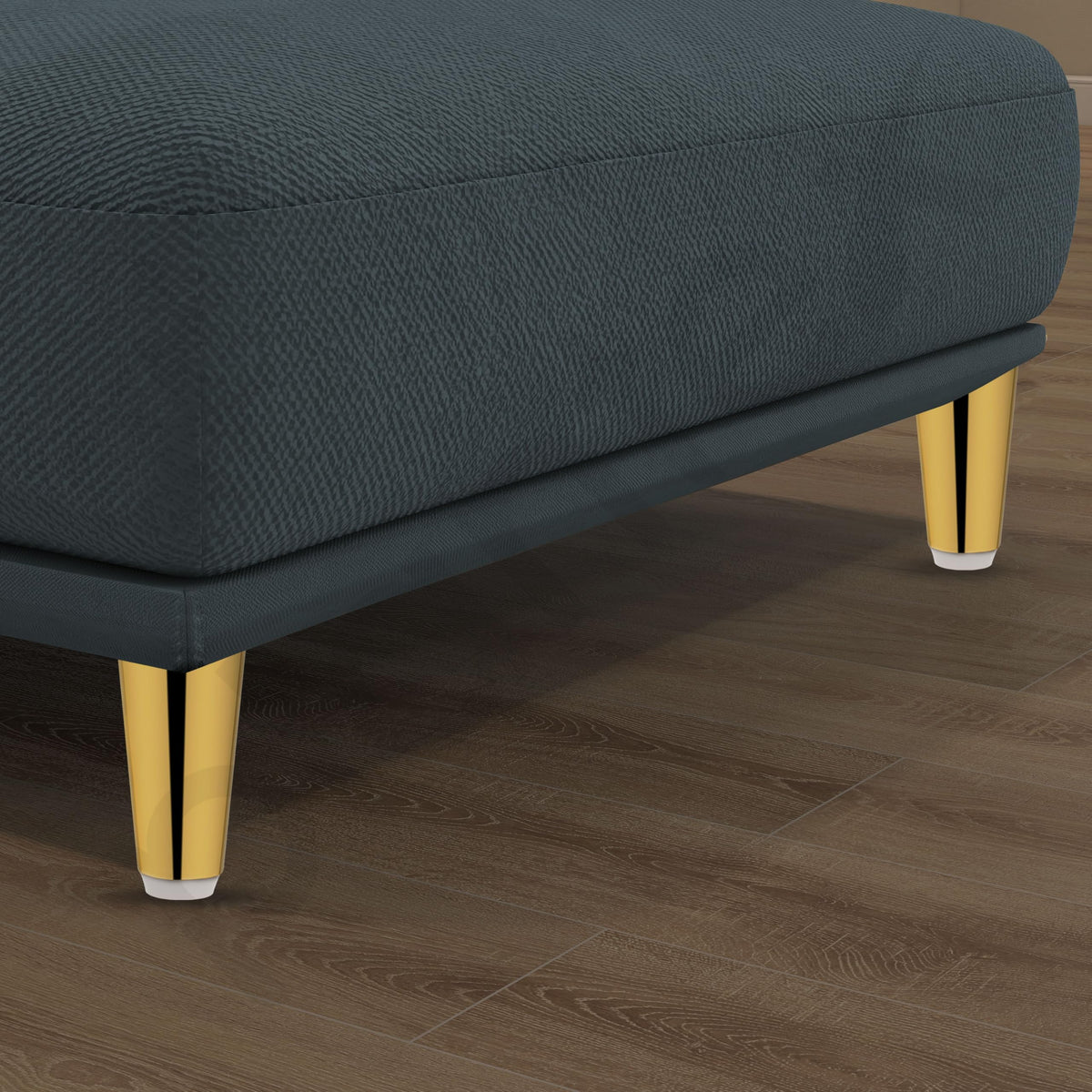Plantex Heavy Duty Round 4 inch Spare Sofa Legs for Bed Furniture/Sofa Legs for Furniture Fitting/Table Legs/Sofa Leg Set of 2 pcs (Gold) (Model APS-DTS-53)