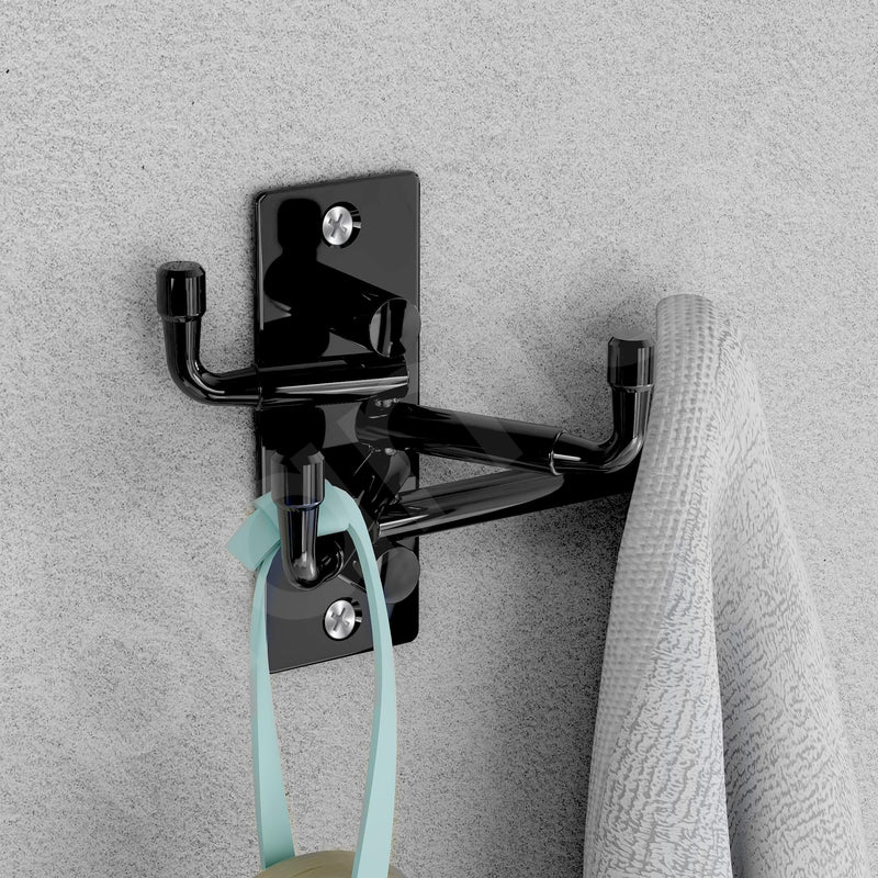 Plantex Hook for Wall/Stainless Steel Flexible Hook/Hanging Hook for Bathroom/Clothes Hanger - Pack of 3 (Black)-6