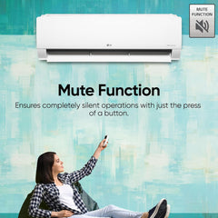 LG 1 Ton 5 Star AI Dual Inverter Split Ac (Copper, Super Convertible 6-In-1 Cooling, 4 Way Swing, HD Filter with Anti-Virus Protection, Faster Cooling & Energy Saving, TS-Q14YNZE, White)
